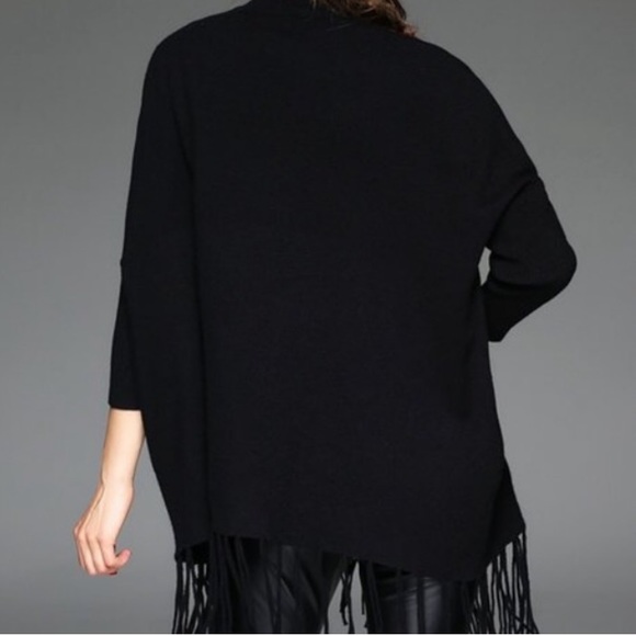 Keyingyi Embroidered Cashmere Blend Fringe Sweater - Picture 3 of 7